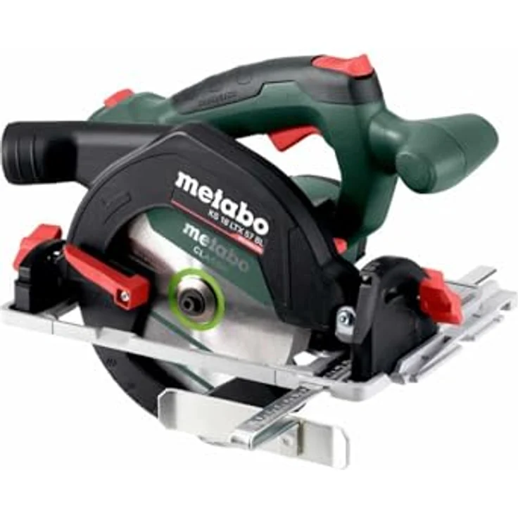 Metabo Akku-Handkreissäge KS 18 LTX 57 BL 18 V, mit Brushless Motor, Schrägschnitte, gut sichtbarer Schnittanzeiger, geringes Gewicht, Säge 611857850 – Bild 1