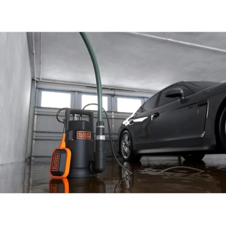 Black+Decker BXUP750PTE Tauchpumpe, 750 W, 13.000 l/h Fördermenge, max. 8 m Förderhöhe, mit Schwimmerschalter und Überhitzungsschutz – Bild 4