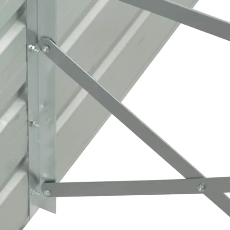 vidaXL Hochbeet 320 x 40 x 77 cm Verzinkter Stahl Braun – Bild 9