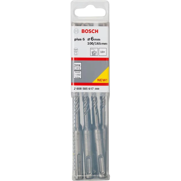 Bosch Professional Hammerbohrer SDS-plus-5 (10 Stück, Ø 6 mm) 2608585617 - Preisvergleich – Bild 2