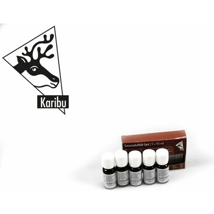 Karibu Ätherisches Öl je einmal: Eukalyptus, Orange, Minze, Fichtennadel sibirisch, Melisse