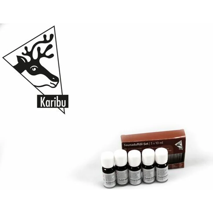 Karibu Ätherisches Öl je einmal: Eukalyptus, Orange, Minze, Fichtennadel sibirisch, Melisse – Bild 1