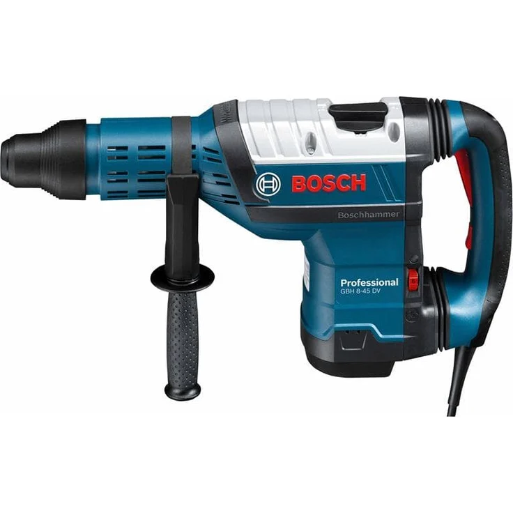 Bosch Professional Bohrhammer GBH 8-45 DV (1.500 Watt, Bohr-Ø in Beton mit Hammerbohrern: 12-45 mm, Schlagenergie max.: 12,5 J, SDS-max., inkl. Fetttube, Zusatzhandgriff, Koffer) – Bild 3