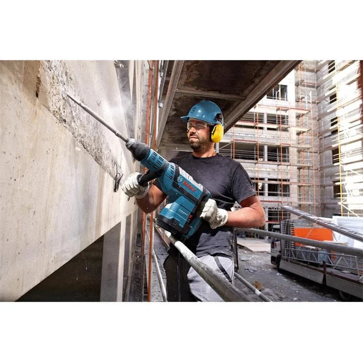 Bosch Professional Bohrhammer GBH 8-45 DV (1.500 Watt, Bohr-Ø in Beton mit Hammerbohrern: 12-45 mm, Schlagenergie max.: 12,5 J, SDS-max., inkl. Fetttube, Zusatzhandgriff, Koffer) – Bild 4