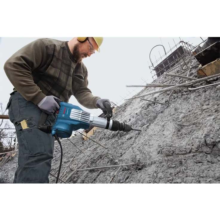 Bosch Professional Schlaghammer GSH 11 VC (1.700 Watt, mit SDS-max, 400 mm Spitzmeißel, im Koffer) – Bild 7