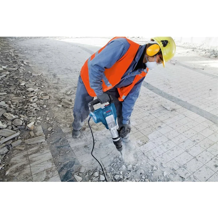 Bosch Professional Schlaghammer GSH 11 VC (1.700 Watt, mit SDS-max, 400 mm Spitzmeißel, im Koffer) – Bild 10