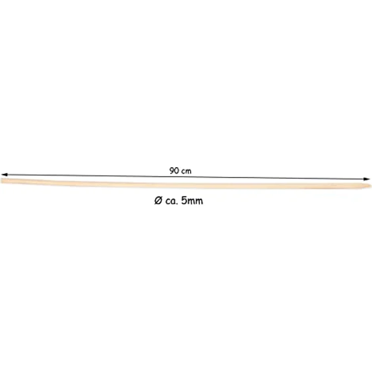 BigDean 200x Pflanzstäbe aus Bambus - Rankhilfe Tomatenstangen Holz Rankstäbe Bambusstäbe 90 cm Pflanzenstäbe Anzuchtstäbe – Bild 5