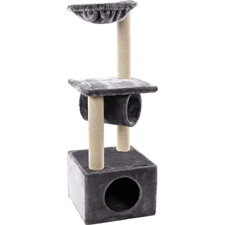 Kratzbaum Gulf, Grau, 35 x 35 x 103 cm