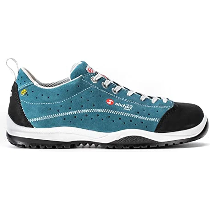 Sixton Sicherheitsschuh, Nubukleder Hydrotech und Velourspaltleder, gelocht, Weite 11 – Bild 5