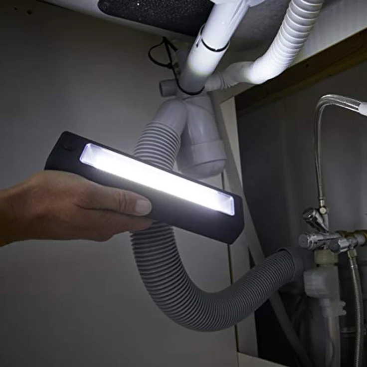 Northpoint LED Werkstattlampe Arbeitslampe Stableuchte 300 Lumen Kabellos Magnet Haken, Batteriebetrieben – Bild 4