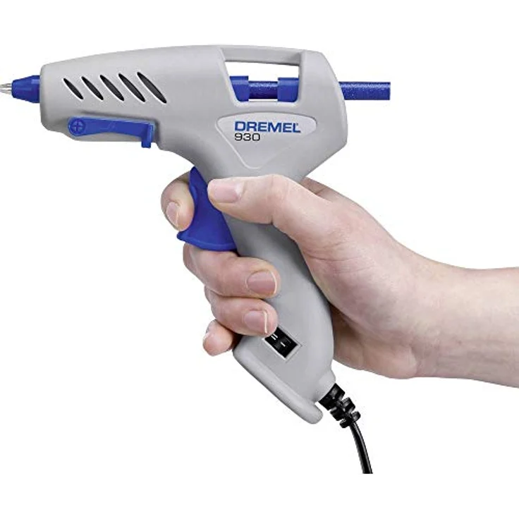 Dremel 930 Präzisions Heißklebepistole 100-240V, Klebepistole Set (mit 18 Zubehören zum Dekorieren und Basteln) – Bild 3