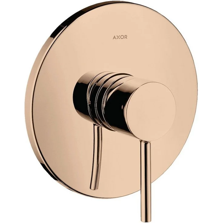 hansgrohe Axor Starck Einhebel-Brausemischer Unterputz mit Pingriff, Polished Red Gold, Betriebsdruck 1-10 bar