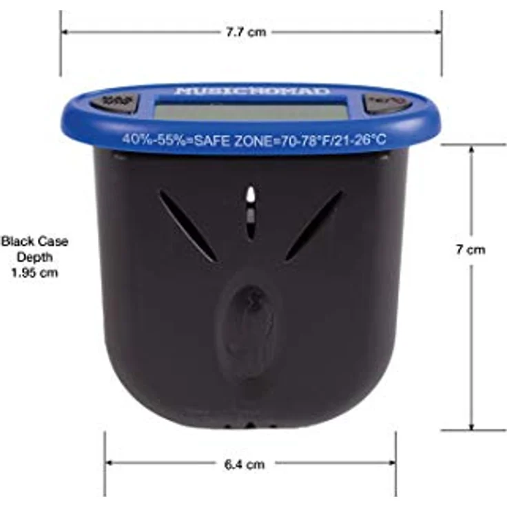 Nomad MN305 HumiReader, Digitaler Thermometer und Hygrometer zur Überwachung von Temperatur und Luftfeuchtigkeit, Grau-Blau – Bild 3