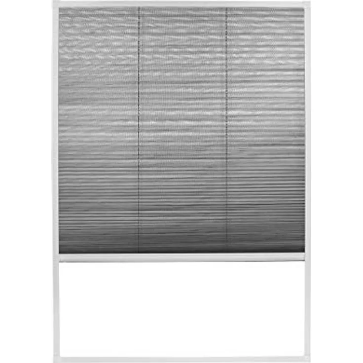 APANA - Fliegengitter Plissee für Dachfenster 80 cm x 160 cm - ausziehbarer Insektenschutz Fenster zum Zuschneiden gegen Fliegen, Insekten und Mücken - Mückenschutz Dachschrägenfenster (Weiß)