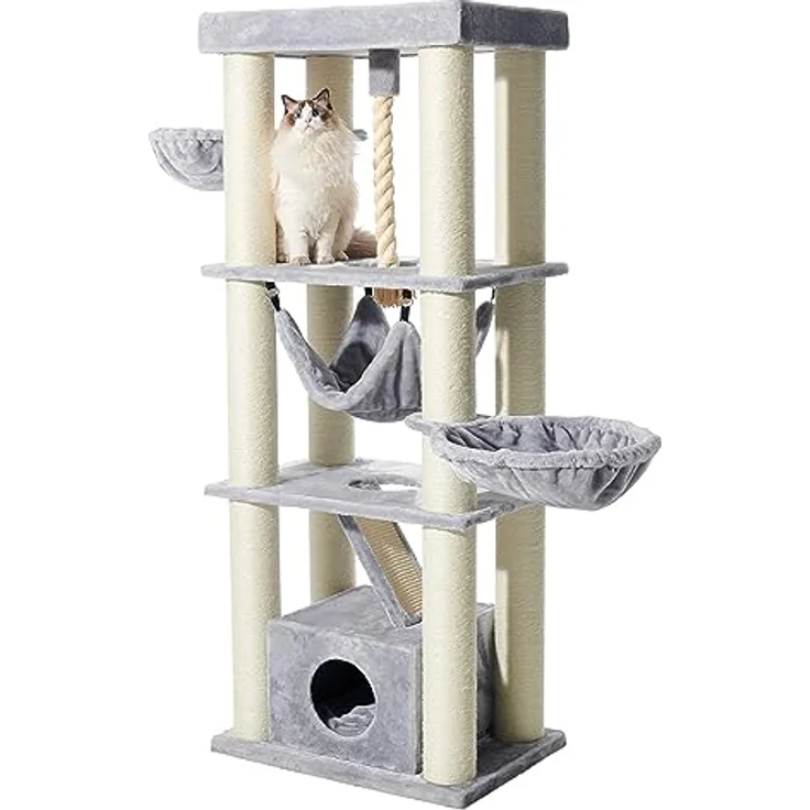 Nobby 63799-01 Kratzbaum ORDU grau 70 x 50 x 176 cm – Bild 2