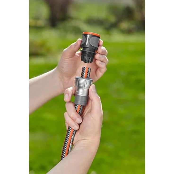 GARDENA Premium Schlauchverbinder 13 mm (1-2 Zoll) - 15 mm (5-8 Zoll): Adapter für Wasserhähne, hohe Schlauchhaltekraft, frostsicher, verpackt (18255-20) Bewässerungszubehör – Bild 4