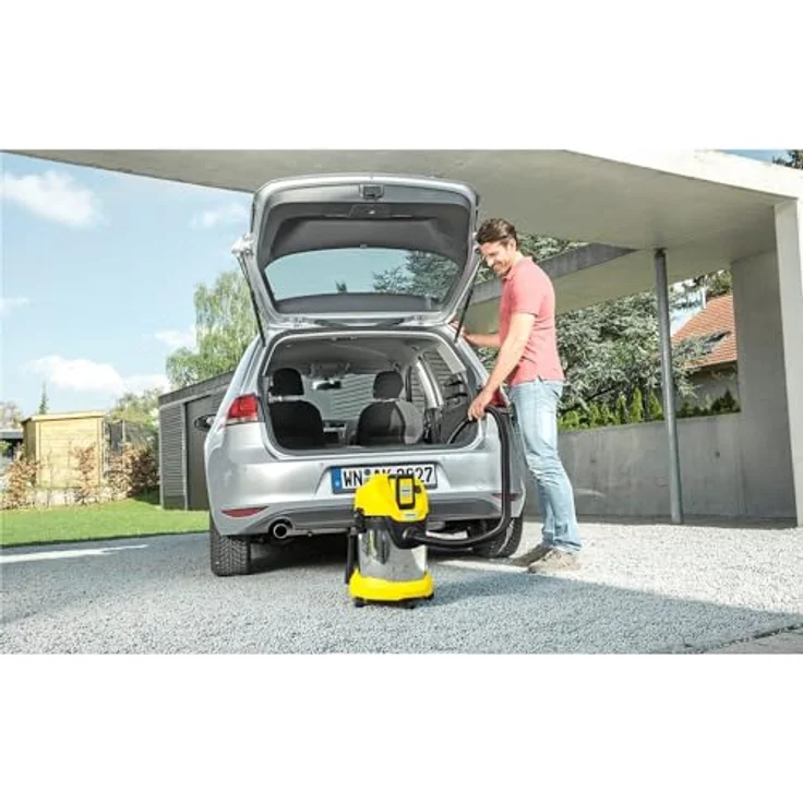 Kärcher Akku-Mehrzwecksauger WD 3 Battery Premium (Leistung: 300 W, Behältergröße: 17 Liter l, 36 V Akkuplattform, Blasfunktion, Zubehöraufbewahrung, Saugen ohne Filterwechsel, ohne Akku) Beutel 17 Liter – Bild 4