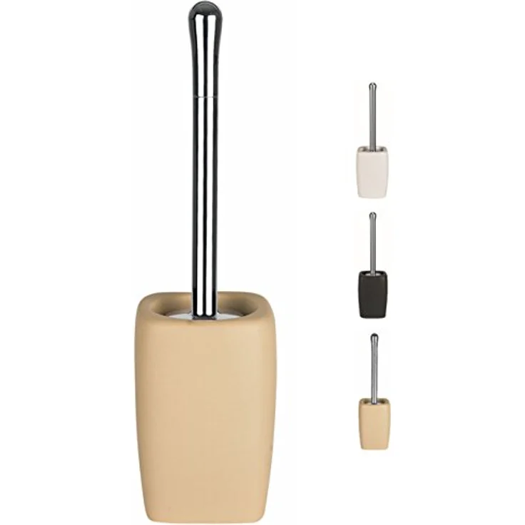 Spirella WC Bürste Retro Steingut 11,5 x 42 cm Beige – Bild 1