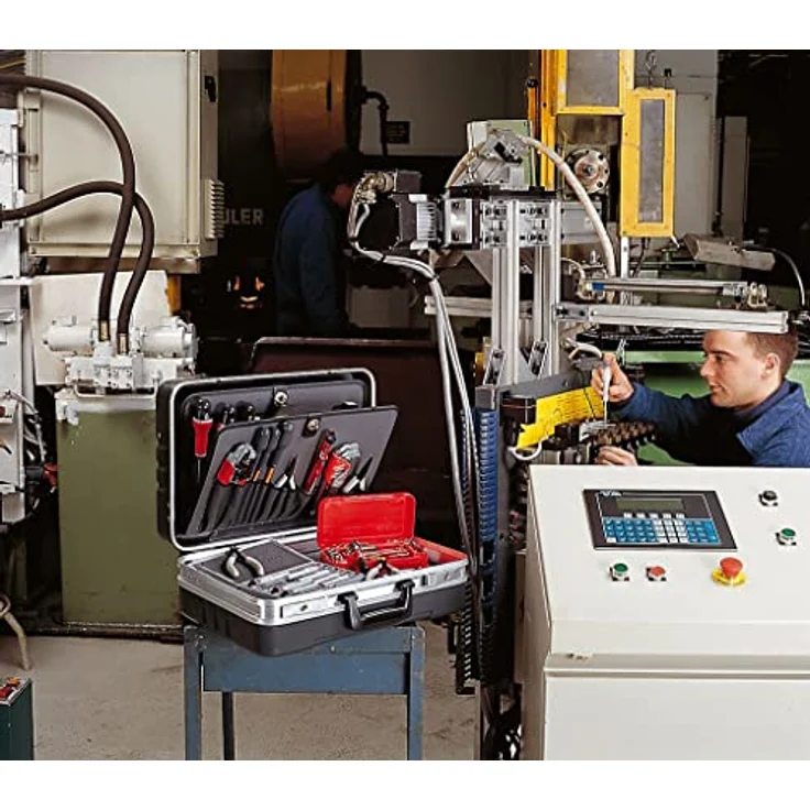 Facom Werkzeugkoffer BV.51A ''Techniker'', Kunststoff, 486 x 430 x 205 mm, 8 Halterungen, abschließbar, stoßfest – Bild 5