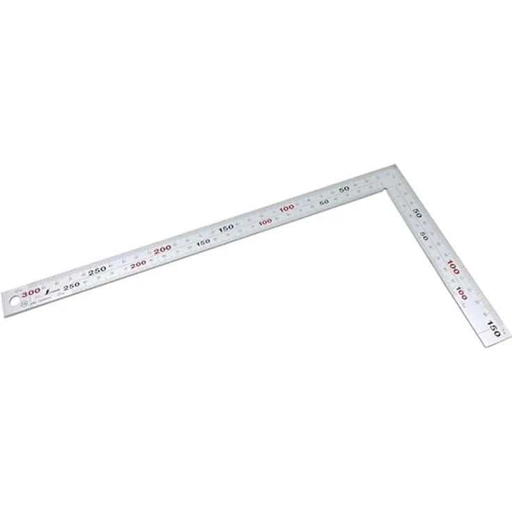 Shinwa 32587 Zimmermannswinkel 30 x 15 cm – mit 8 Skalen FAMEX (12560) - aus Edelstahl, Winkelmesser, Messwinkel - Made in Japan