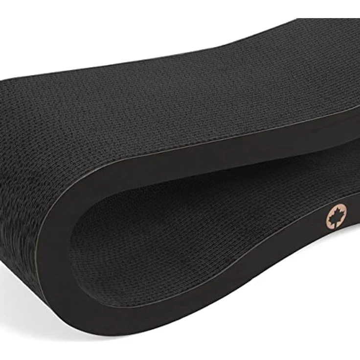 CanadianCat Company | Orbit 2.0 Kratzbrett - Black Edition | Kratzpappe Katzen Lounge in schwarz | ca. 84 x 24 x 23 cm – Bild 4