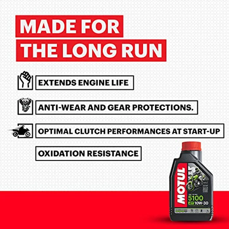Motul 104062 5100 4T, 10 W-30, 1 L, 221x117x63.5 – Bild 4