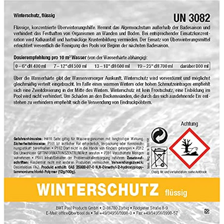 Paradies Pool Winterschutzmittel für Pool 5 Liter schaumfrei (W2) – Bild 3