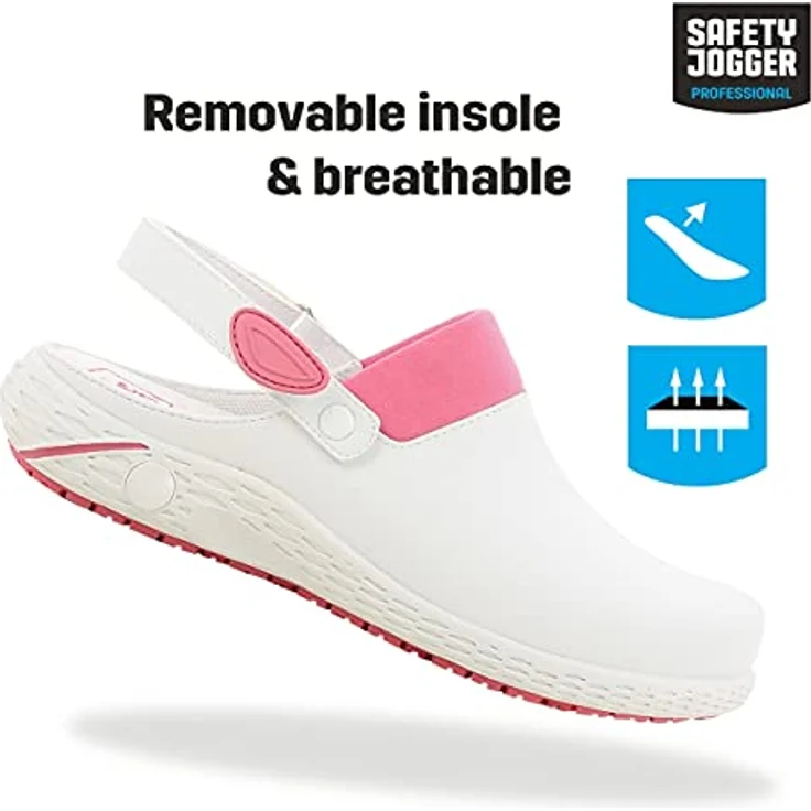 Safety Jogger Berufsclog Dany OB, ESD-zertifiziert, rutschfest, atmungsaktiv, fuchsia, Größe 37 – Bild 2