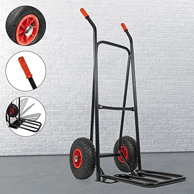RAVENDO ST150 NG Profi Sackkarre Transportkarre Handkarre 150kg PU Rad – Bild 10