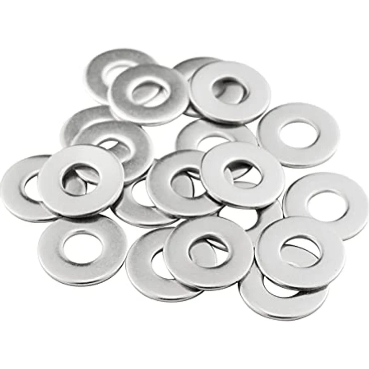 MeHurr Unterlegscheiben M8 x 20mm, 20 Stück Edelstahl A2 V2A 304, hohe Korrosionsbeständigkeit für Schrauben & Muttern – Bild 1