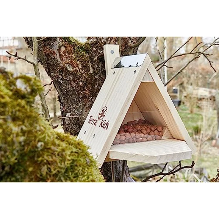 Haba Terra Kids Eichhörnchen Futterhaus-Bausatz, praktisches Futterhäuschen aus umweltfreundlichen Materialien, unisex neutral – Bild 6