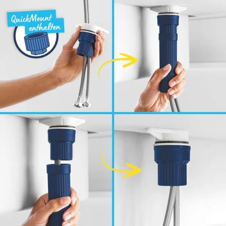 Grohe Küchenarmatur Start Einhand-Spültischbatterie, Quickfix, matte black, mit herausziehbarer Dual Spülbrause und GROHE SilkMove Technologie – Bild 9