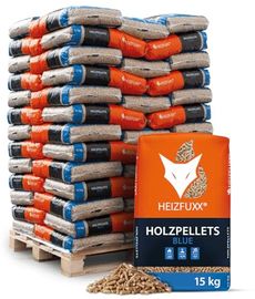 HEIZFUXX Holzpellets Blue Palette 975 kg (65 x 15 kg), 6mm Weichholz Pellets