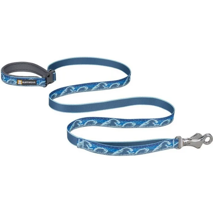Ruffwear Hundeleine Crag Leash Midnight Wave, reflektierendes Tubelok Gewebe, verstellbarer Griff und seitliche Schnalle