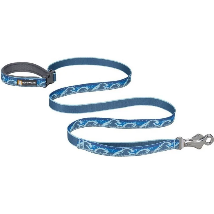 Ruffwear Hundeleine Crag Leash Midnight Wave, reflektierendes Tubelok Gewebe, verstellbarer Griff und seitliche Schnalle – Bild 1