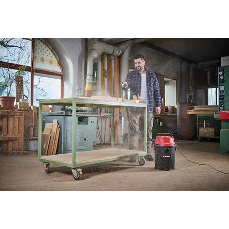 Einhell Nass-Trocken-Sauger TC-VC 1820, 1250 W, 20 Liter Behälter, mit Saugschlauch Ø 36 mm, blau – Bild 3