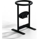 HAGO Holzspalter Manuell Brennholzspalter Outdoor Tragbar Kamin Anmachholz, pulverbeschichteter Hartstahl, schwarz