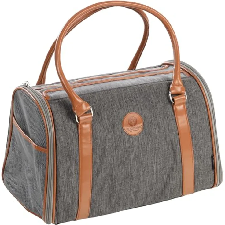 Flamingo Tragetasche Sitka GRAU 45x25x28CM, Polyester, waschbar, Seitenöffnungen mit Reißverschluss
