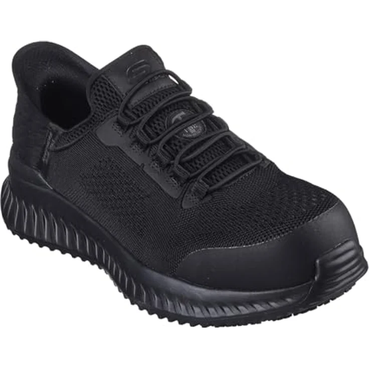 Skechers Tilido Sicherheitsschuhe S1, Größe 46, rutschhemmende Außensohle, ESD-fähig, Hands-Free Slip-Ins – Bild 7