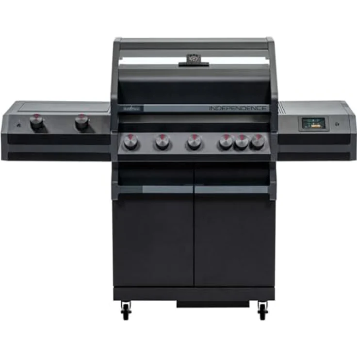 Grillfürst Independence P530G Smart Grill mit WLAN-Modul, XXL Infrarotbrenner, Heckbrenner und Gusseisenrosten – Bild 1