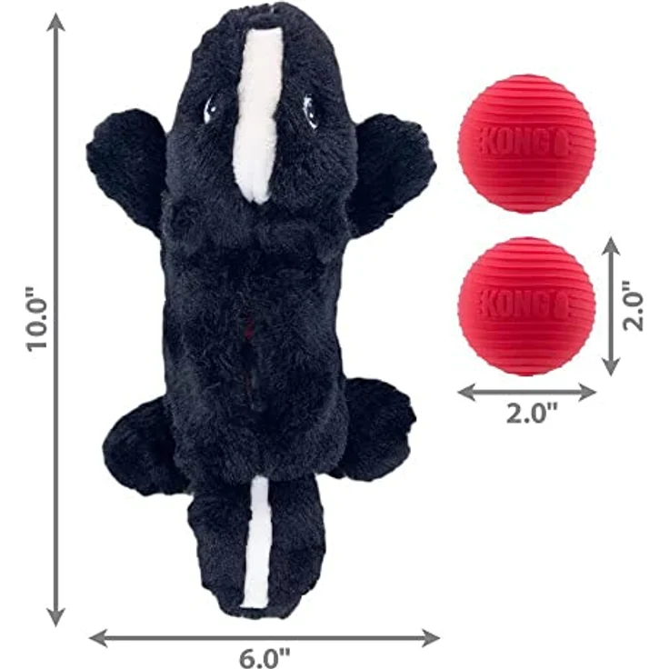 Kong Cozie Pocketz Skunk S 29 X 14 X 6cm - Tierspielzeug von KONG – Bild 3