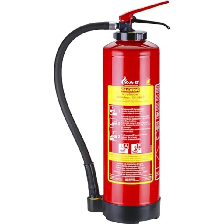 Magni FA 6 EASY, Fettbrand-Aufladelöscher 6 Liter fluorfrei, geeignet für Brandklassen A und F, mit Wandhalterung – Bild 3