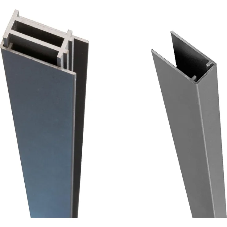 Tetzner & Jentzsch TeJe ECOSTECK Senkrechtmontage-Set, Aluminium, 50/50 x 24 x 1655 mm, anthrazit