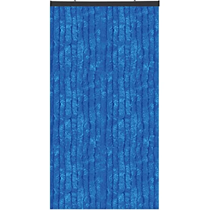 Bestlivings Flauschvorhang in Sondergröße - Türvorhang Breite: 160cm - Länge: 250cm, Blau
