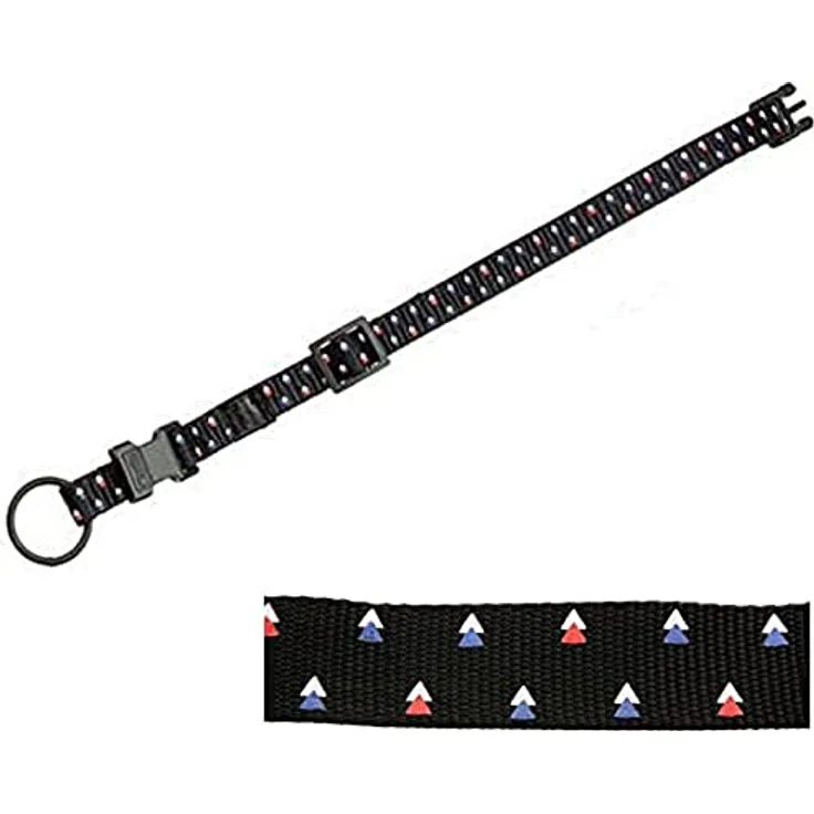 Karlie Art Sportiv Plus Halsband, verstellbar mit gedrucktem Motiv Triangle, L: 40 - 55 cm, B: 20 mm, widerstandsfähig und leicht zu reinigen – Bild 1