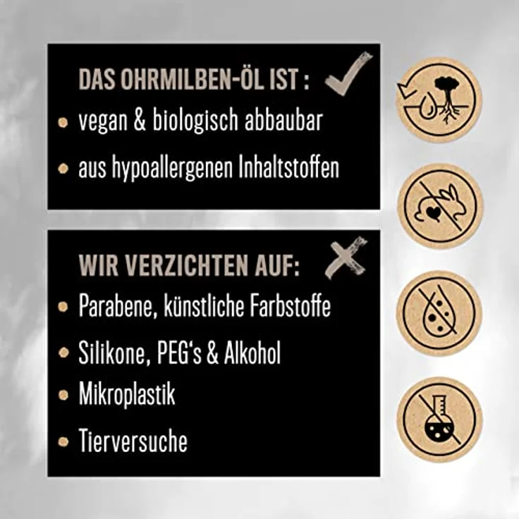 alphazoo Anti Ohrenmilben Öl für Hunde & Katzen 100 ml I Sofortwirkung I Ohrentropfen gegen Milben im Ohr & Ohrräude I Sanfte, natürliche Ohrenpflege – Bild 4