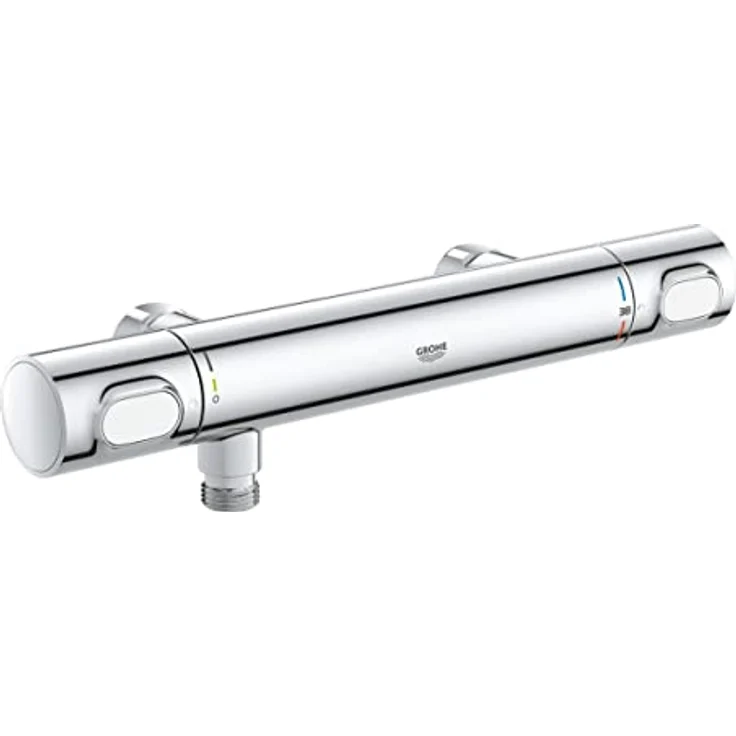GROHE Precision Flow - Thermostat- Brausearmatur (wassersparend, langlebige Oberfläche, Wandmontage), chrom, 34799000 – Bild 1