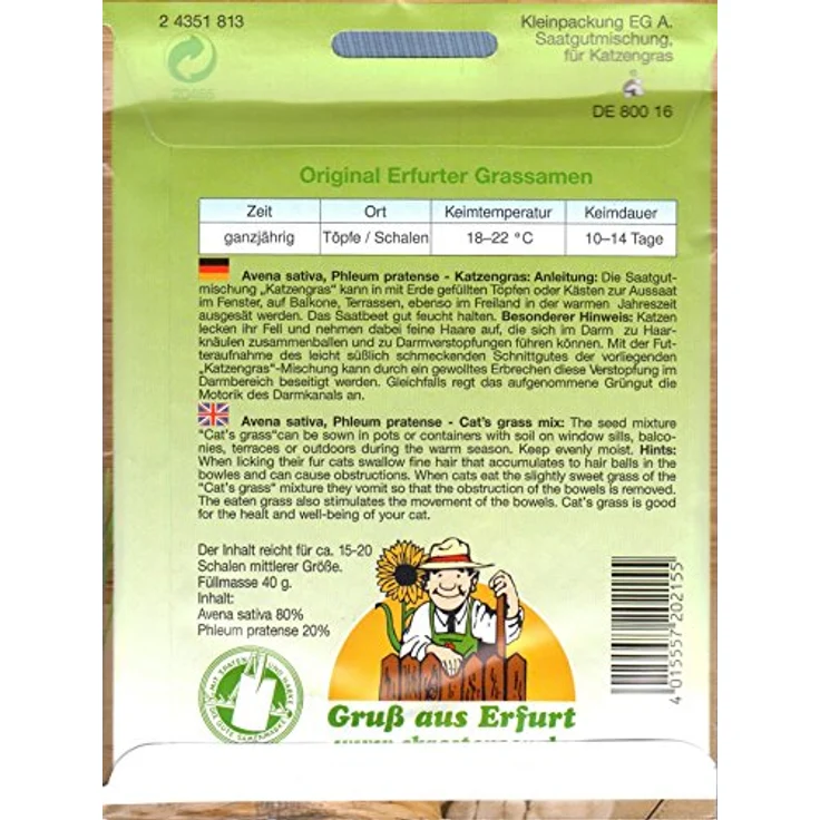 N.L. Chrestensen Katzengras 40 g – Bild 3