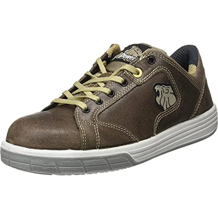U-Power Savana S3 SRC Sicherheitsschuh, Sneaker-Design aus wasserabweisendem OLD STYLE Leder, atmungsaktive Aluminiumkappe, durchtrittsichere Zwischensohle, rutschhemmende PU/PU LIGHT GRIP Sohle
