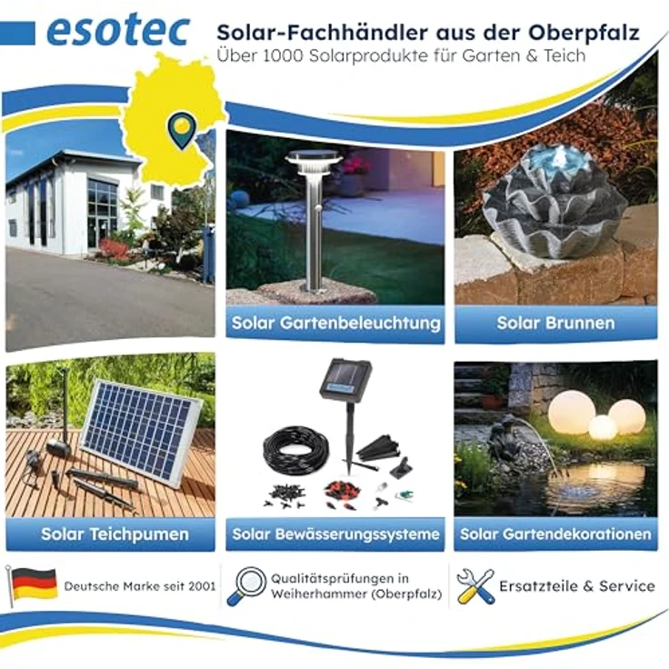 Esotec 101100 Solar Bewässerungssystem WATER DROPS ideal für Hochbeete – Bild 9